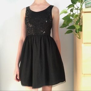 dELiA*s black semi-formal dress
